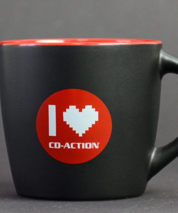 Kubek ceramiczny premium "I love CD-Action", czarny