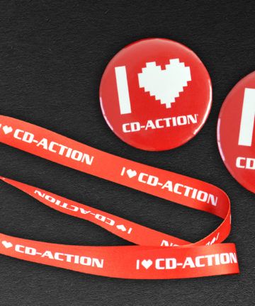 Zestaw gadżetów CD-Action wzór I Love CD-Action